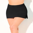 Side Slit Swim Skirt With Built-In Brief image number null
