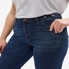 Stretch Mid-rise Adjustable Waist Straight Jean image number null