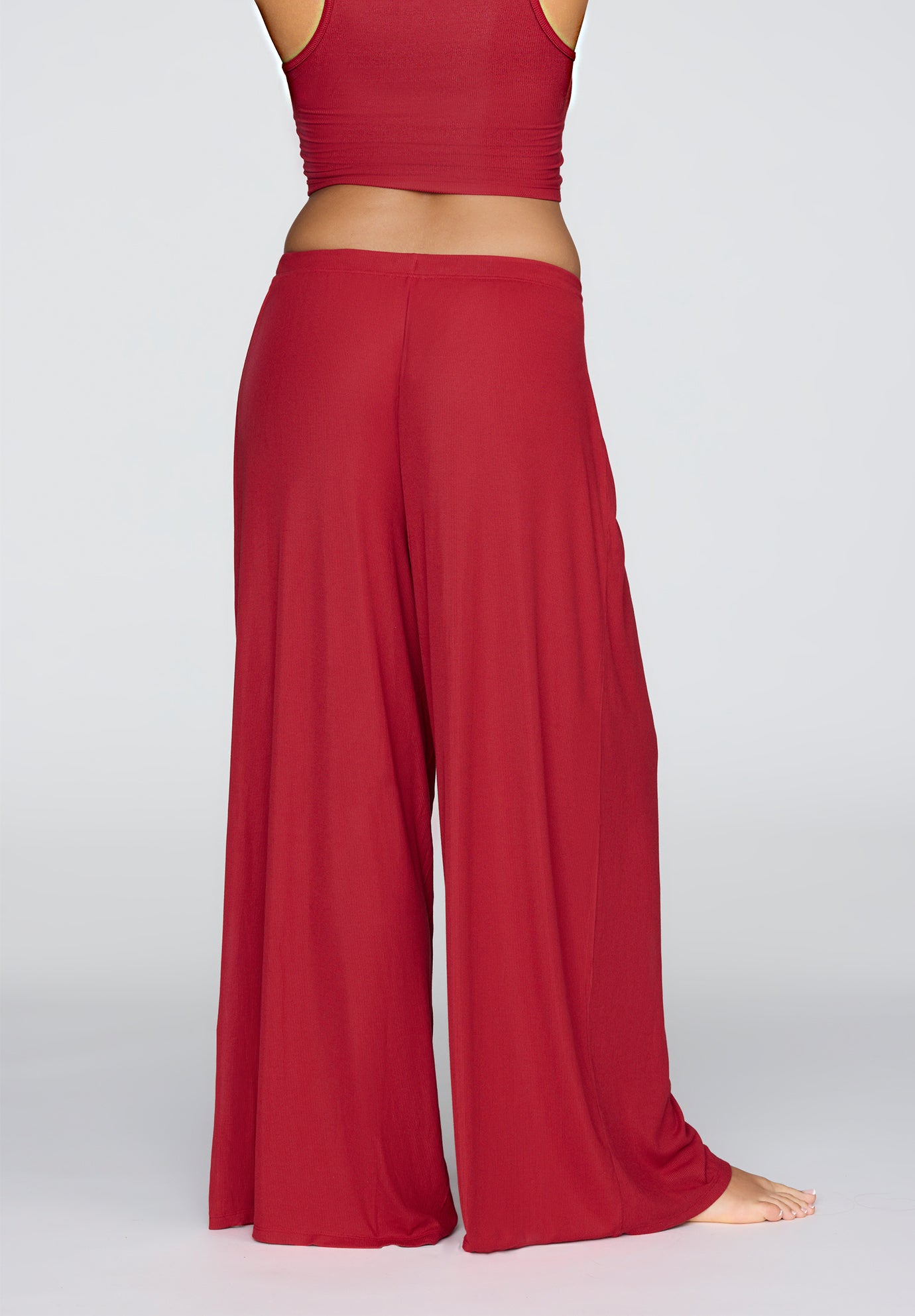 The Drawstring Pant - Modal Silk Rib image number 2