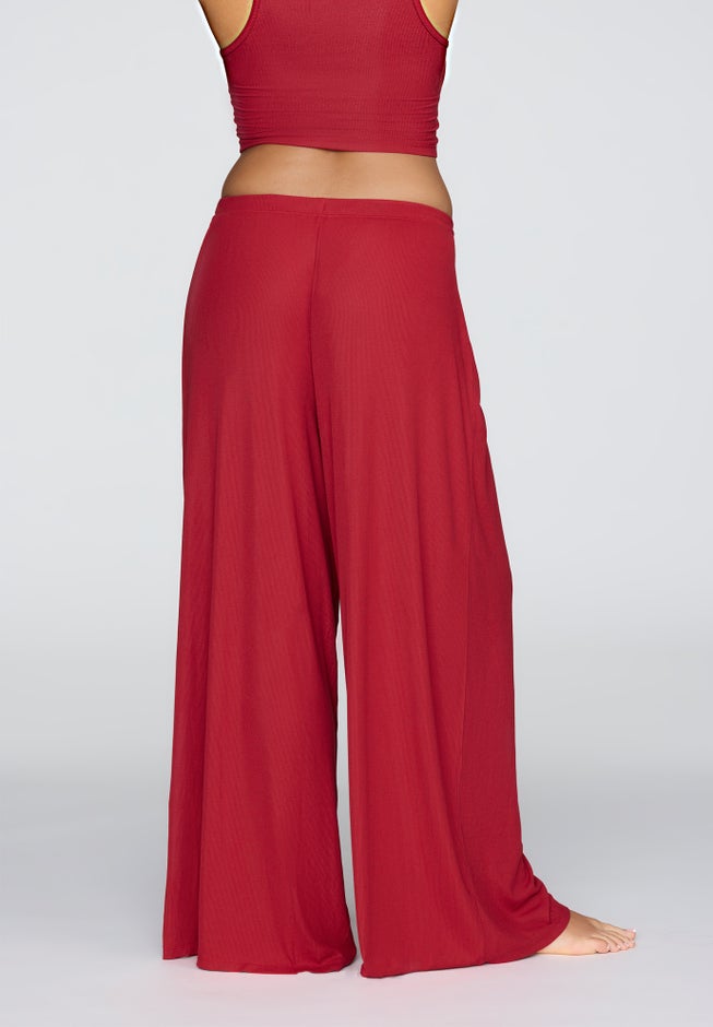 The Drawstring Pant - Modal Silk Rib image number 2