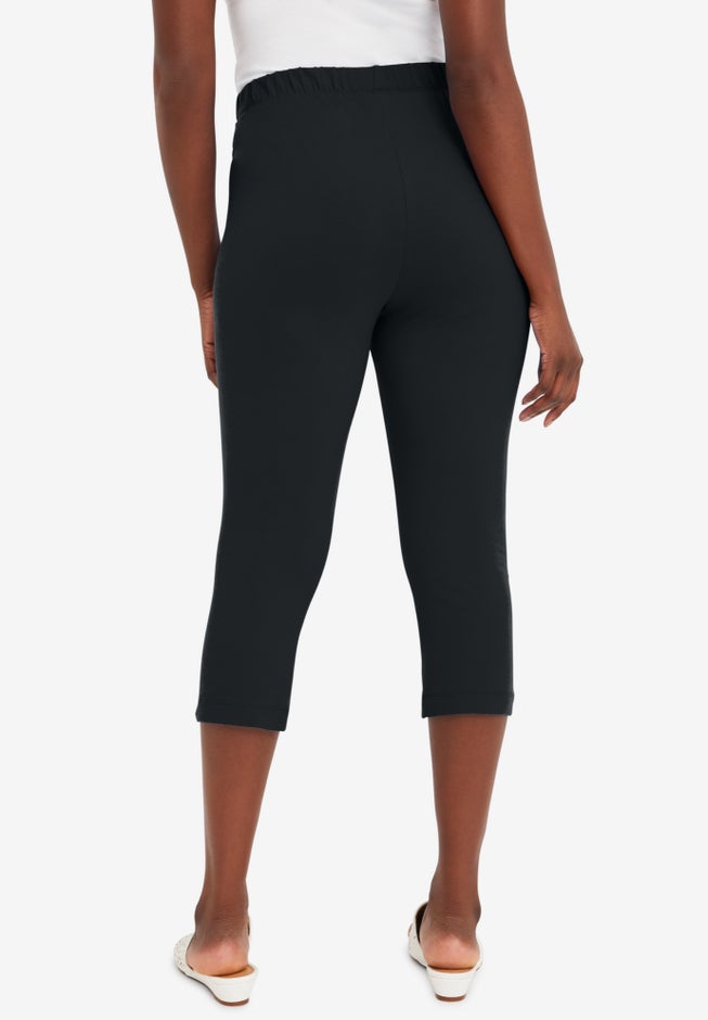 Everyday Stretch Cotton Capri Legging image number 2