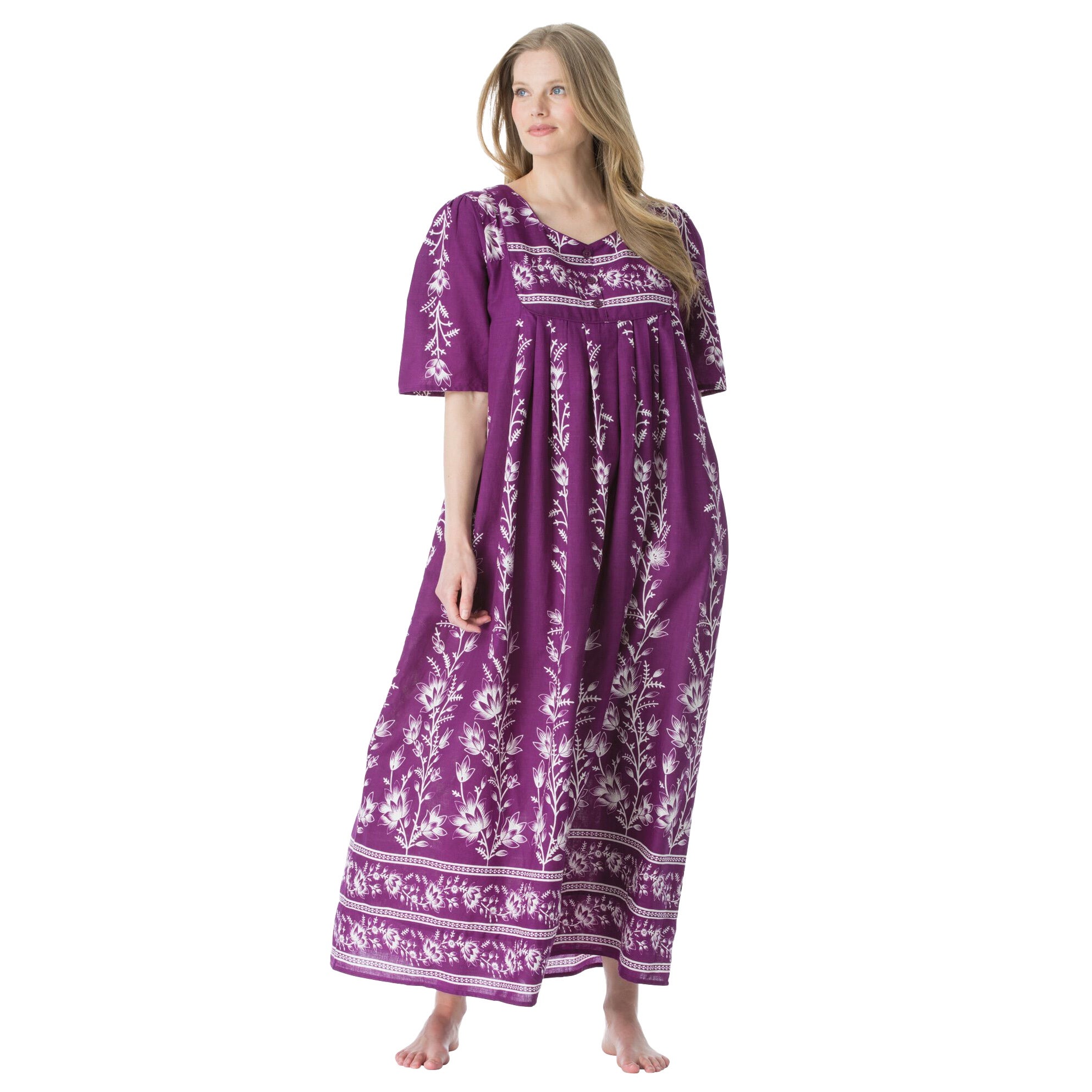 Bib-Front Short Sleeve Maxi Lounger image number 0