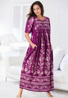 Bib-Front Short Sleeve Maxi Lounger
