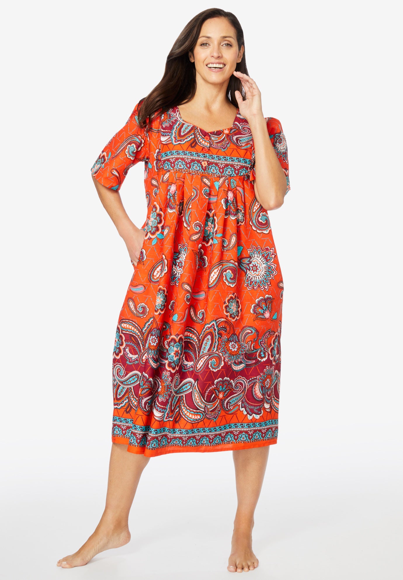 Mixed Print Short Lounger image number 0