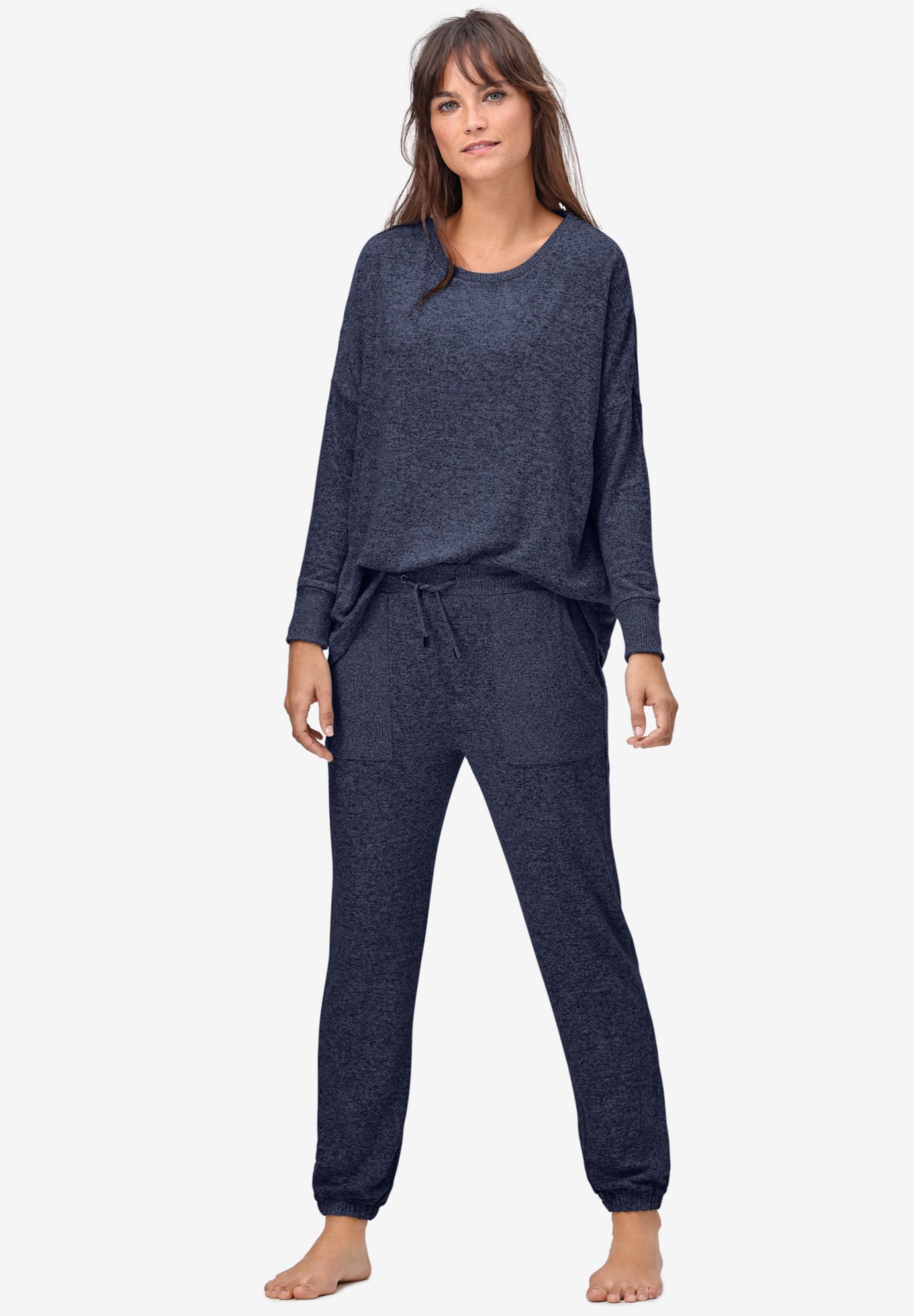 Marled Knit Jogger Pants image number 0