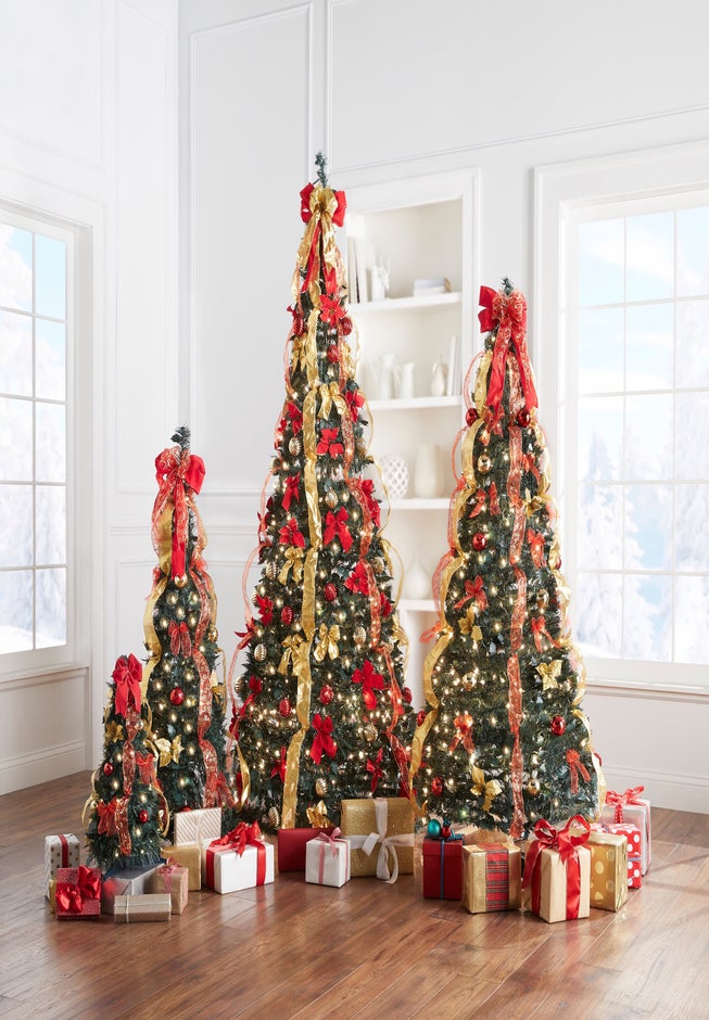 Fully Decorated Pre-Lit 4&frac12; Ft. Pop-Up Christmas Tree image number 4