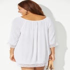 Giana Crochet Cover Up Tunic image number null