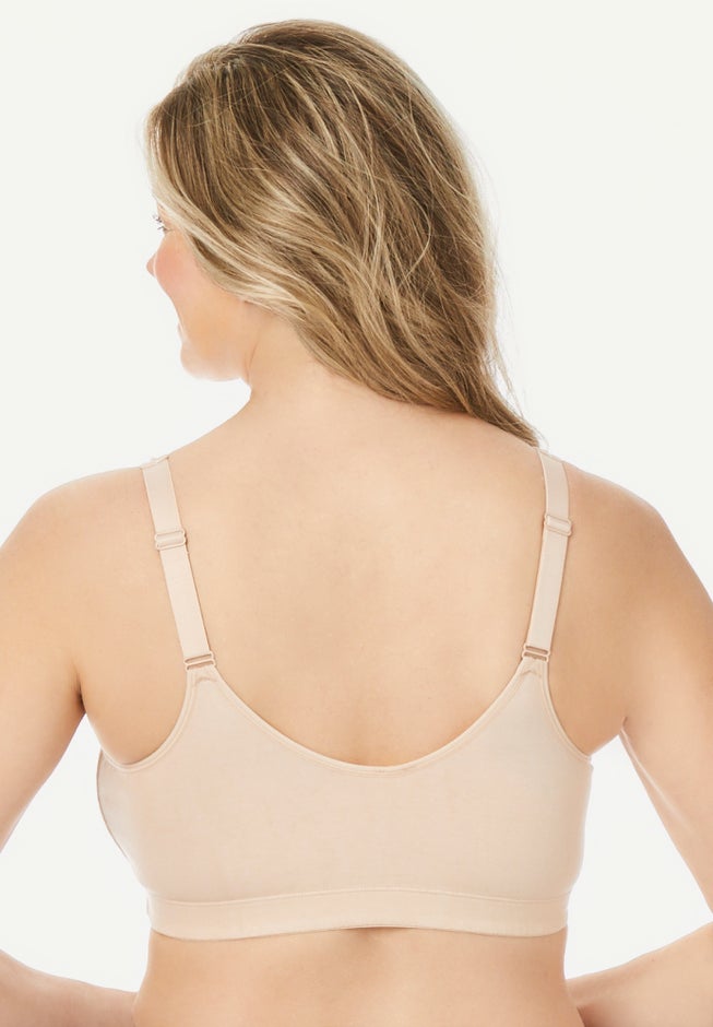 Wireless Front-Close Cotton Comfort Bra image number 1