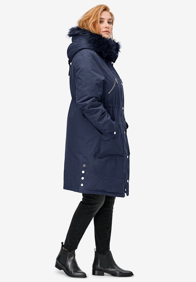 Side-Snap Zip-Front Parka image number 1