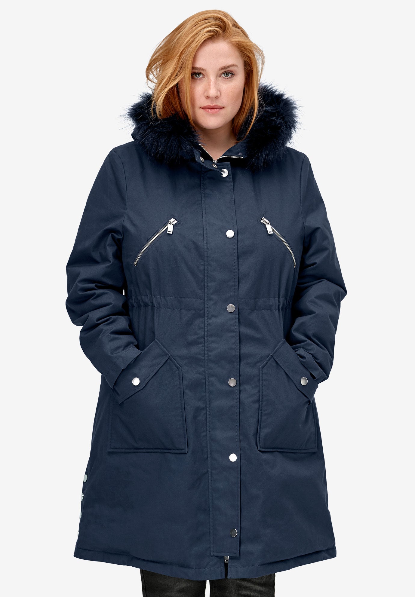 Side-Snap Zip-Front Parka image number 0