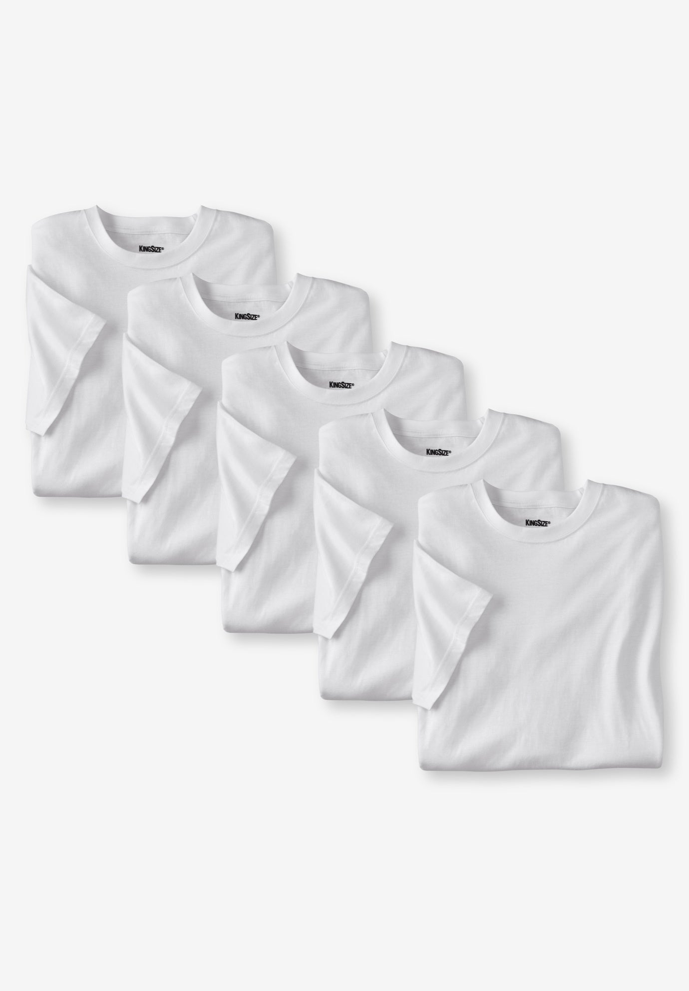 5-pack Cotton Crewneck Undershirts image number 0