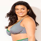 Shimmer Contrast Trim Underwire Bikini Top image number null