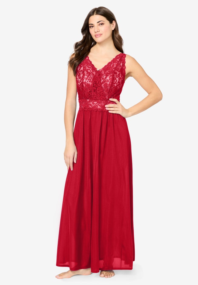 Amoureuse&reg; Peignoir 2-Piece Tricot Gown & Robe image number 3