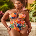 Braided Bandeau One Piece Swimsuit image number null