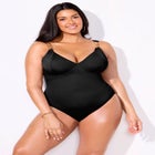 Chain Accent Underwire One Piece Swimsuit image number null