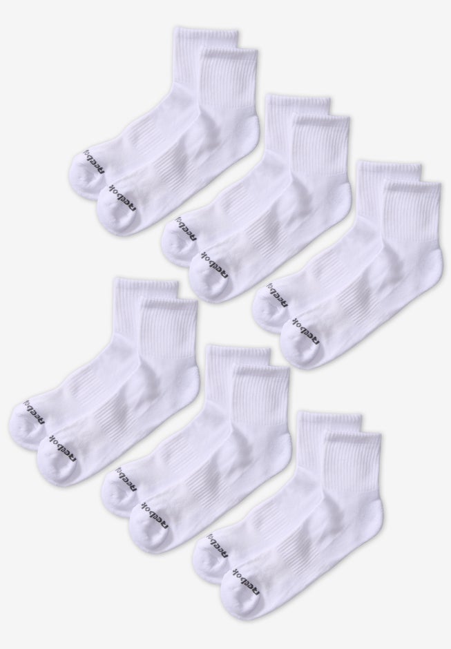 Reebok Quarter Top Socks, 6-pack image number 0
