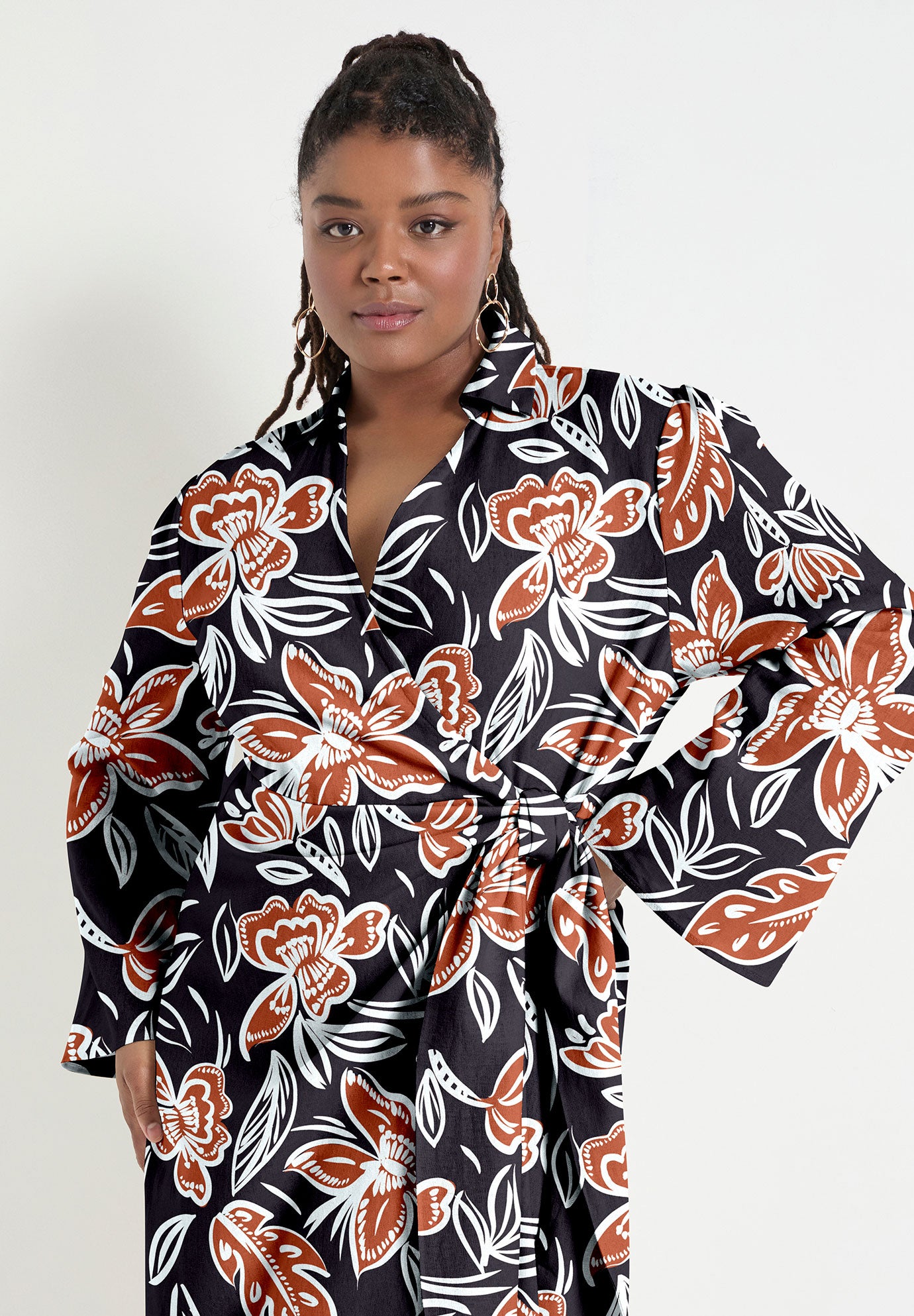 Midi Wrap Dress image number 3