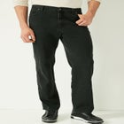 Loose-Fit Side Elastic 5-Pocket Jeans image number null