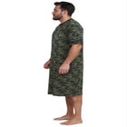 Short-Sleeve Jersey Henley Nightshirt image number 2