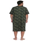 Short-Sleeve Jersey Henley Nightshirt image number 3