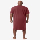 Short-Sleeve Jersey Henley Nightshirt image number null