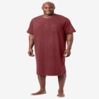 Short-Sleeve Jersey Henley Nightshirt image number null