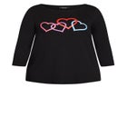 Heart Print Top image number null