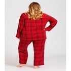 Fleece Check Sleep Top image number null
