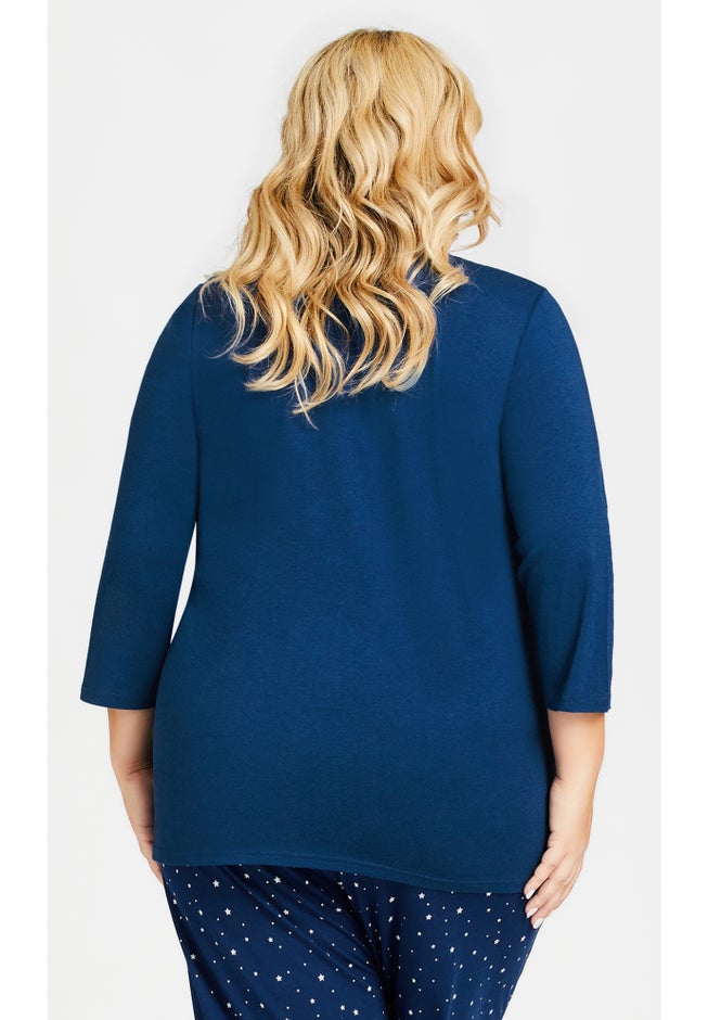 3/4 Sleeve Dream Big Sleep Top image number null