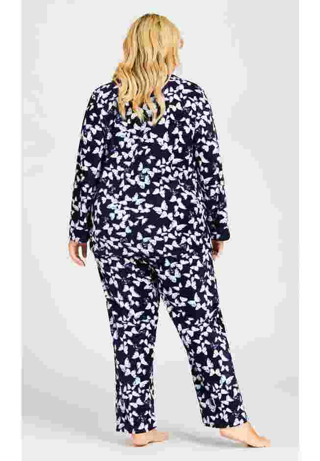 Button Fleece Sleep Top image number 1