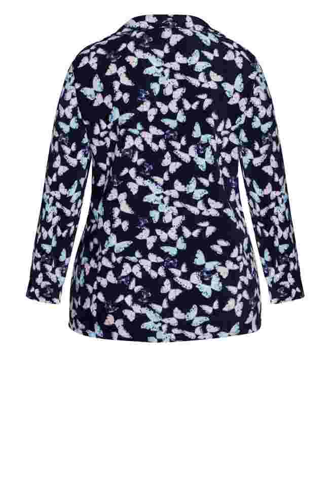 Button Fleece Sleep Top image number 3