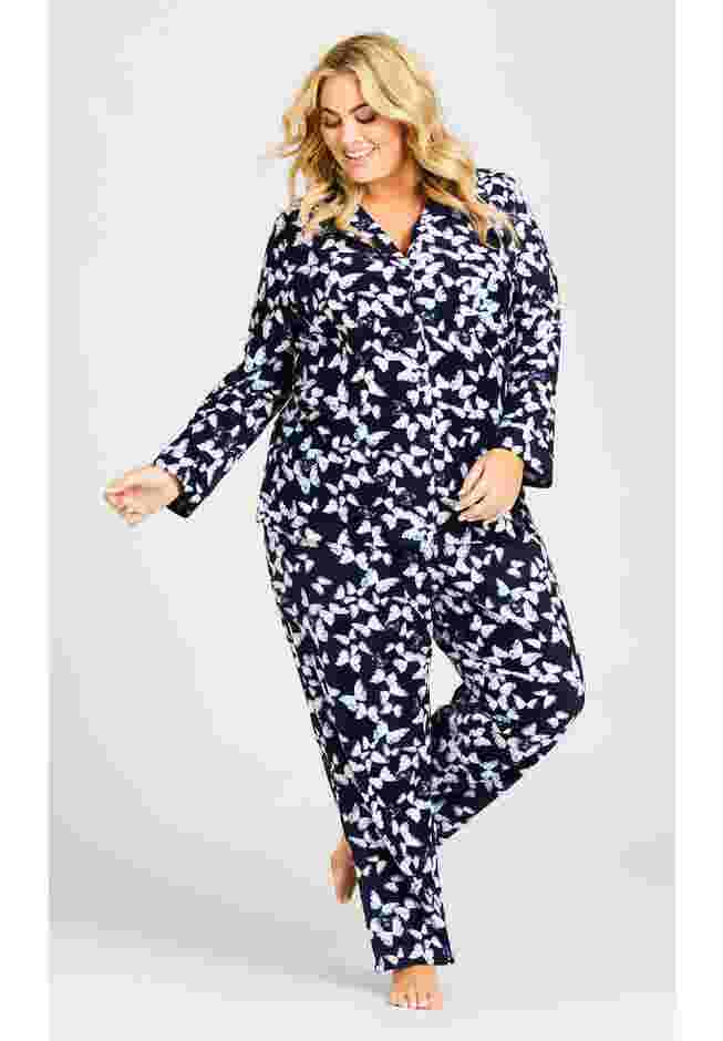 Button Fleece Sleep Top image number 0