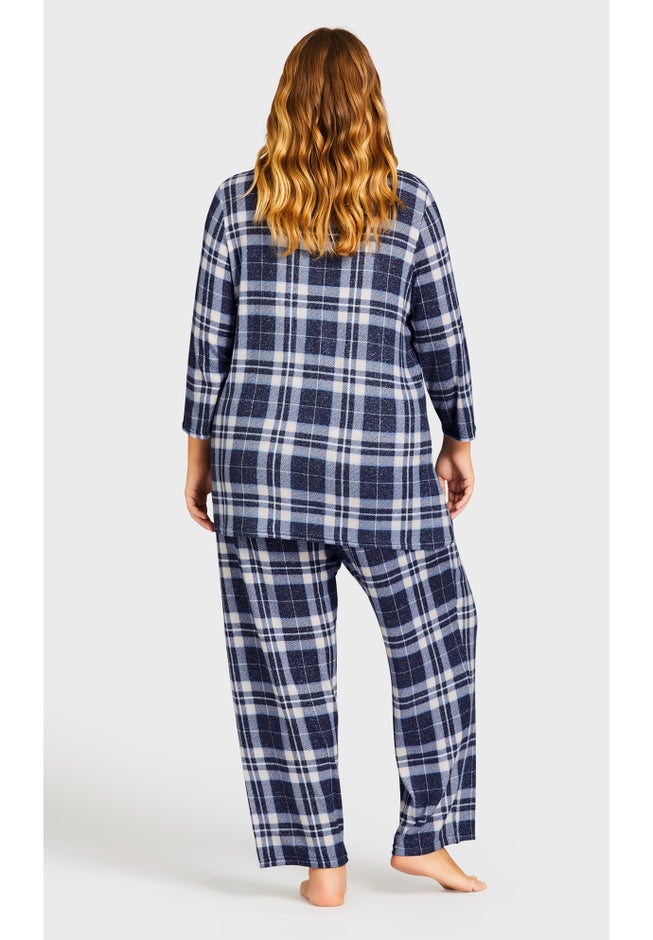 Hacci V Neck Check Top image number 1