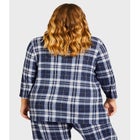 Hacci V Neck Check Top image number null