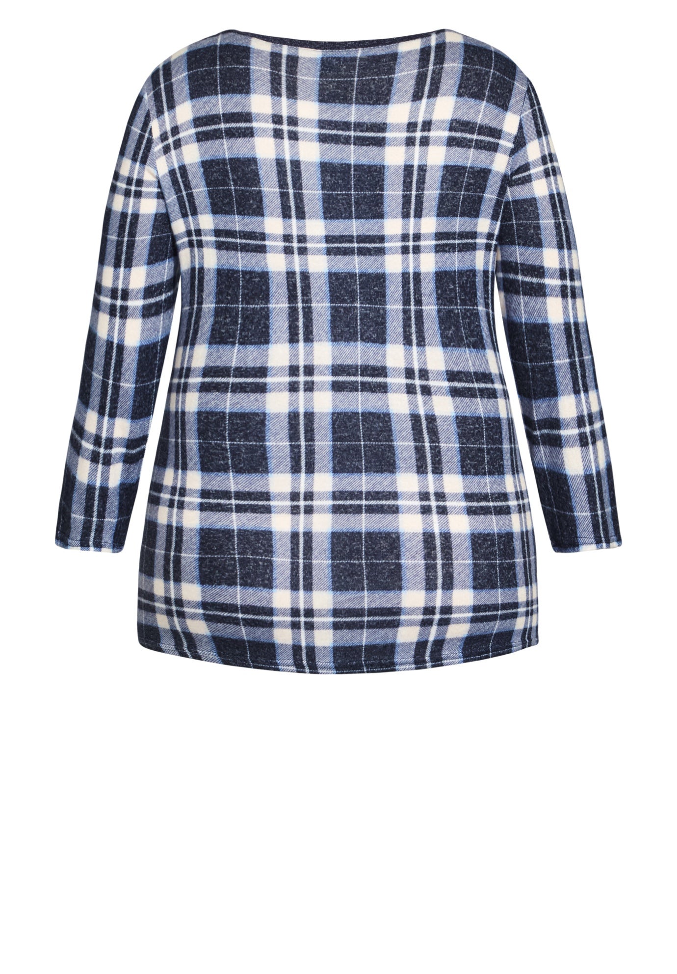 Hacci V Neck Check Top image number 5