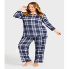 Hacci V Neck Check Top image number null