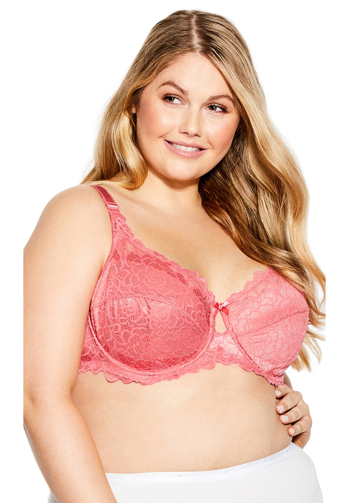 Knitted Lace Soft Cup Bra image number 0