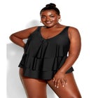 V Tiered Tankini Top image number null