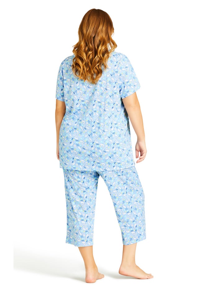 Bunny Button Up Sleep Top image number null