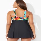 Tie Front V-Neck Swimdress image number null