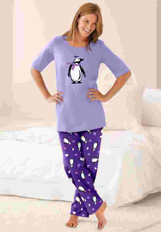 Graphic Tee PJ Set image number 3