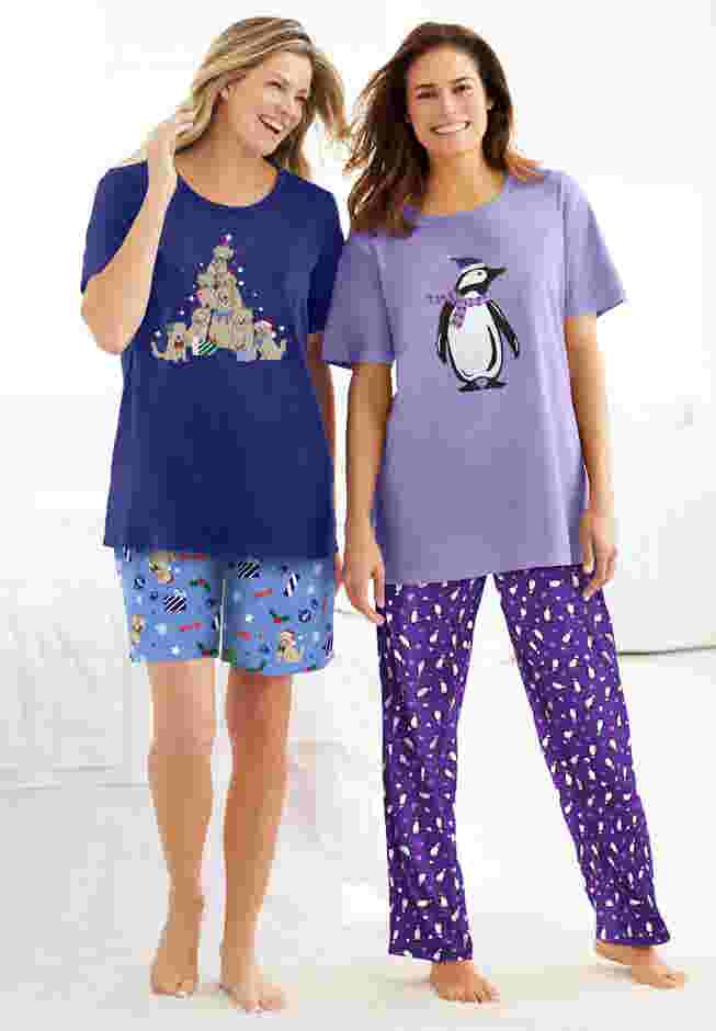 Graphic Tee PJ Set image number 5