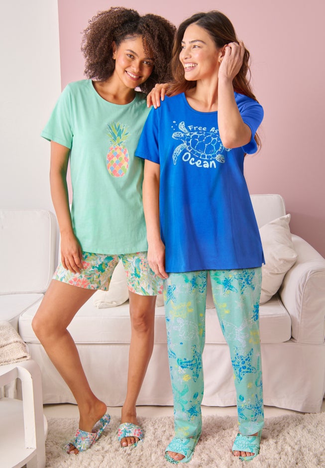 Graphic Tee PJ Set image number 3