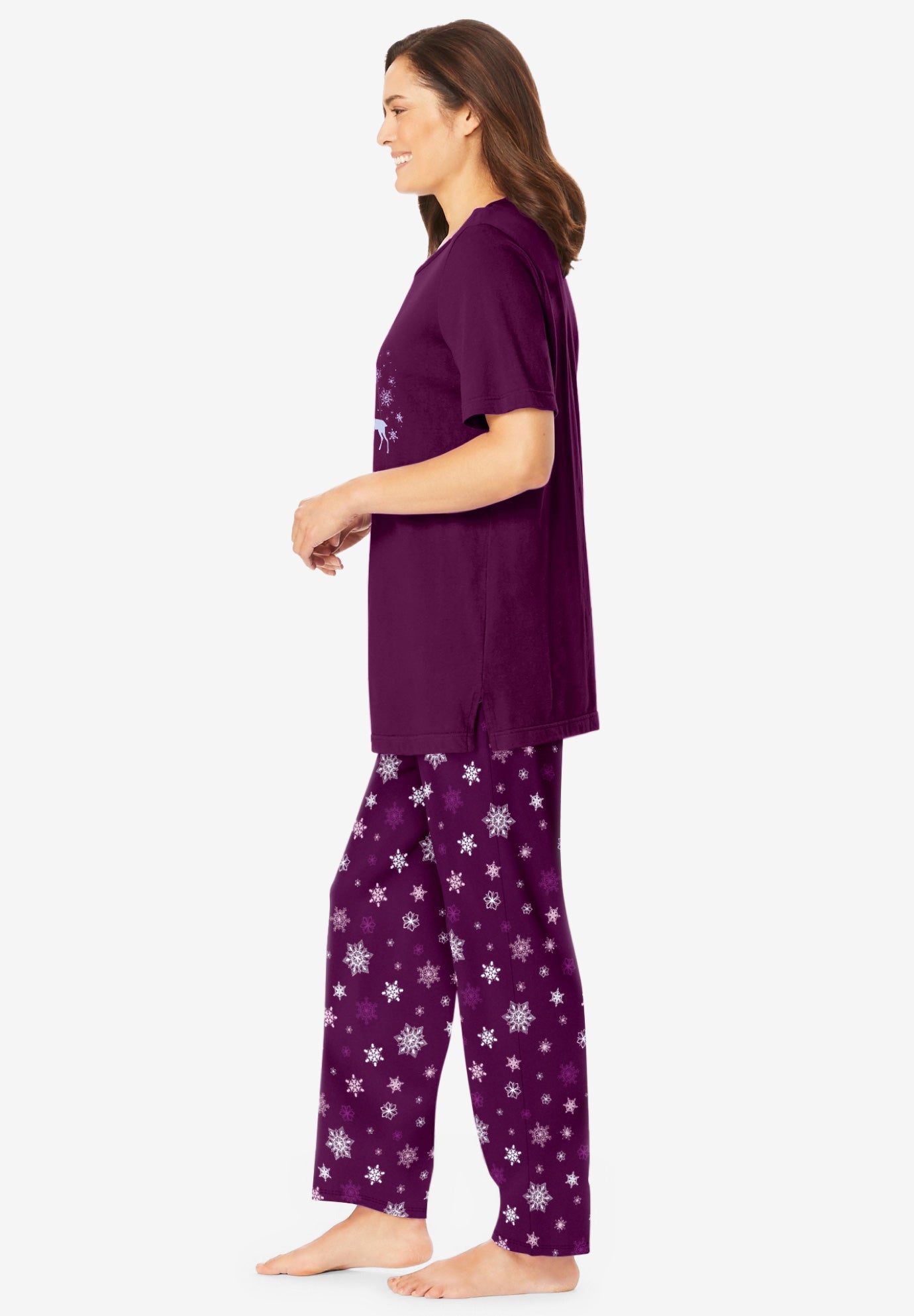 Graphic Tee Pure Cotton PJ Set image number 2
