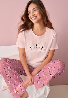 Graphic Tee Pure Cotton PJ Set
