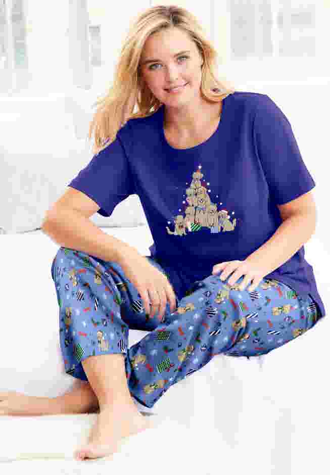 Graphic Tee PJ Set image number 1