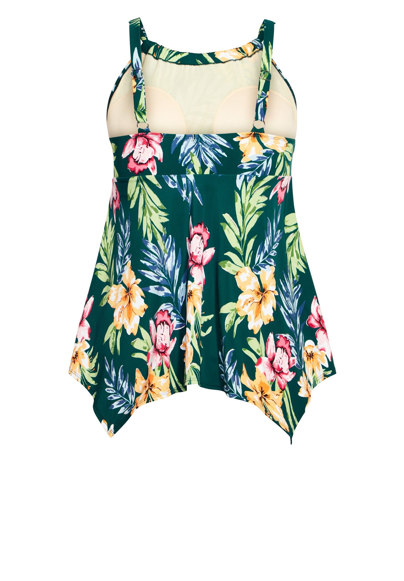 Handkerchief Print Tankini Top image number 5