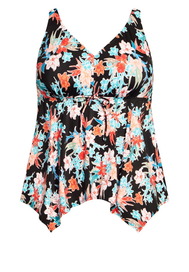 Sharkbite Print Tankini Top image number 2