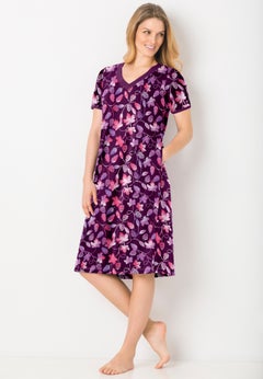 V-Neck Short Sleeve Short T-Shirt Lounger