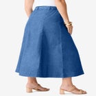 Plus Size 24/7 Stretch A Line Maxi Skirt image number null